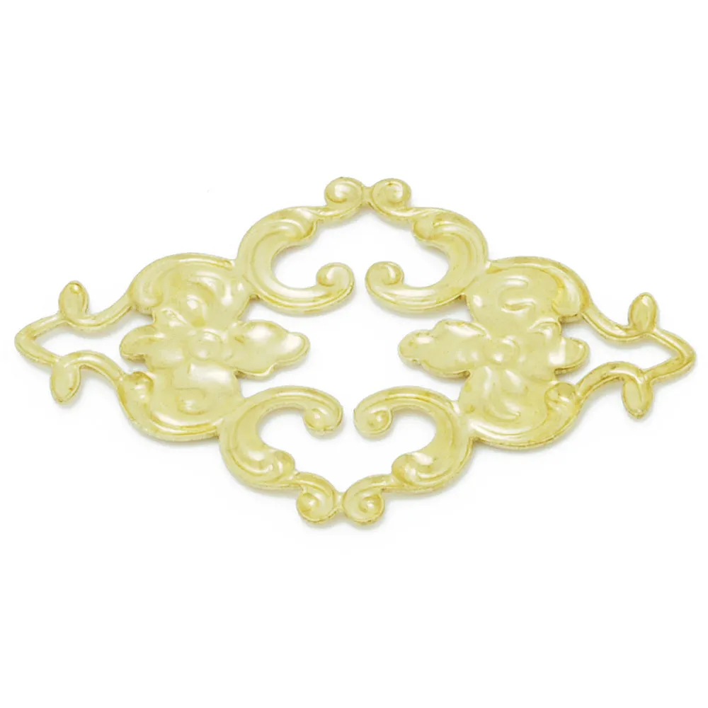 36x23mm Brass Hollow Filigree Flower Wraps Connectors,Filigree Flower Rhombus Connectors Links,Hair clasp jewelry materials,50PCS/lot