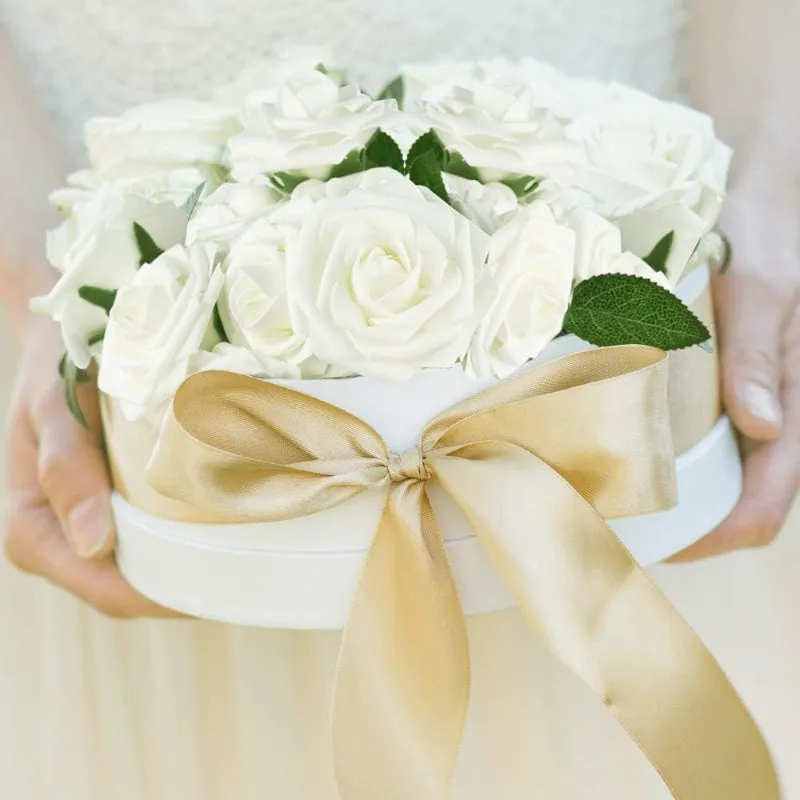 50 Artificial Foam Roses Stems For Wedding And Home Décor Flowers