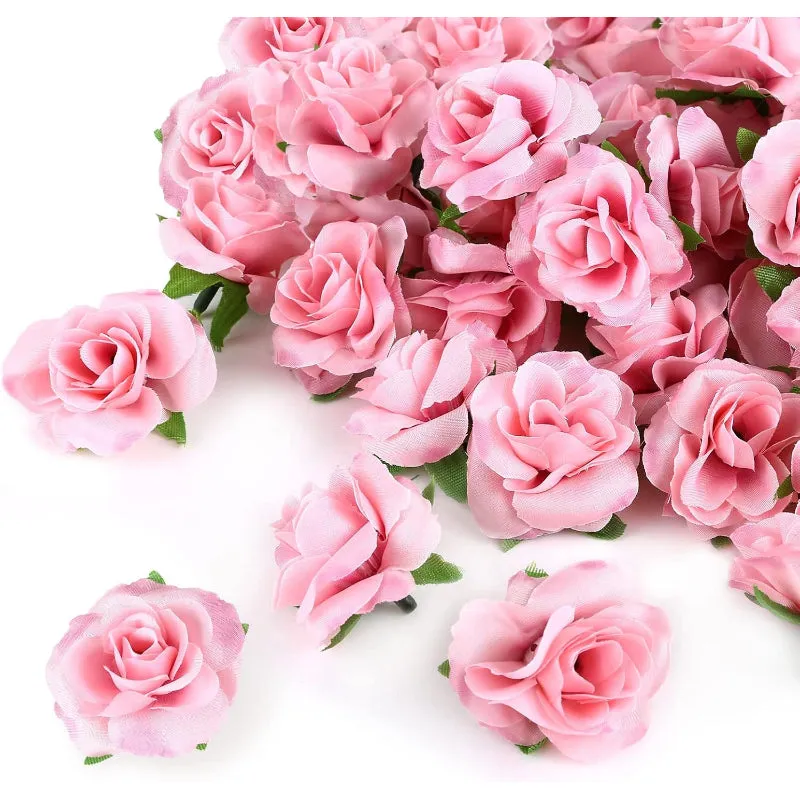 50 Piece Mini Artificial Roses For DIY Crafts And Event Decorations