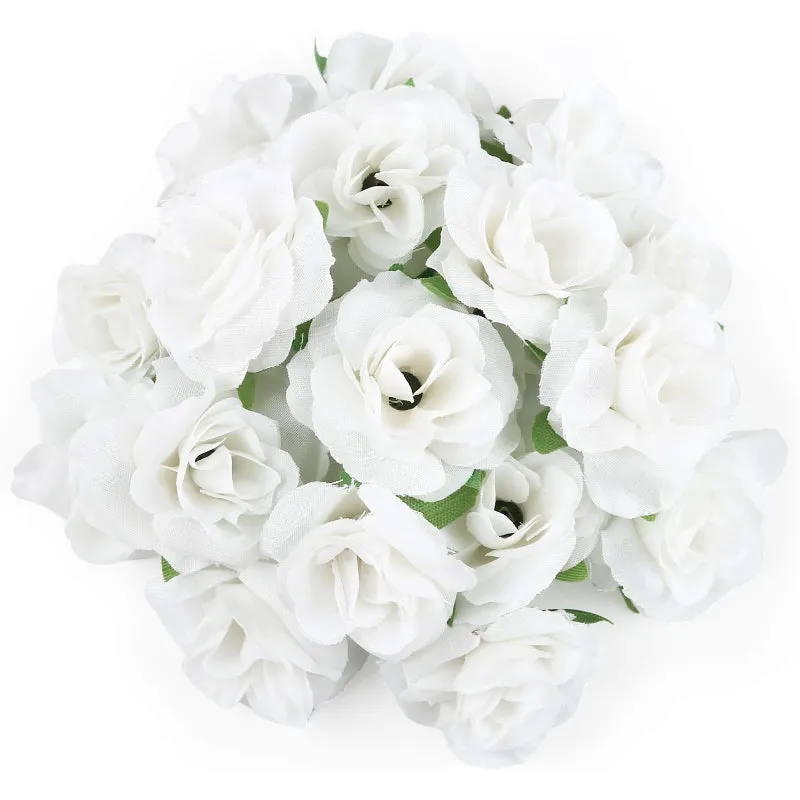 50 Piece Mini Artificial Roses For DIY Crafts And Event Decorations