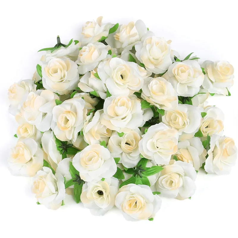 50 Piece Mini Artificial Roses For DIY Crafts And Event Decorations