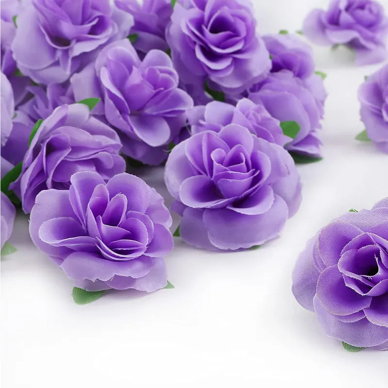 50 Piece Mini Artificial Roses For DIY Crafts And Event Decorations