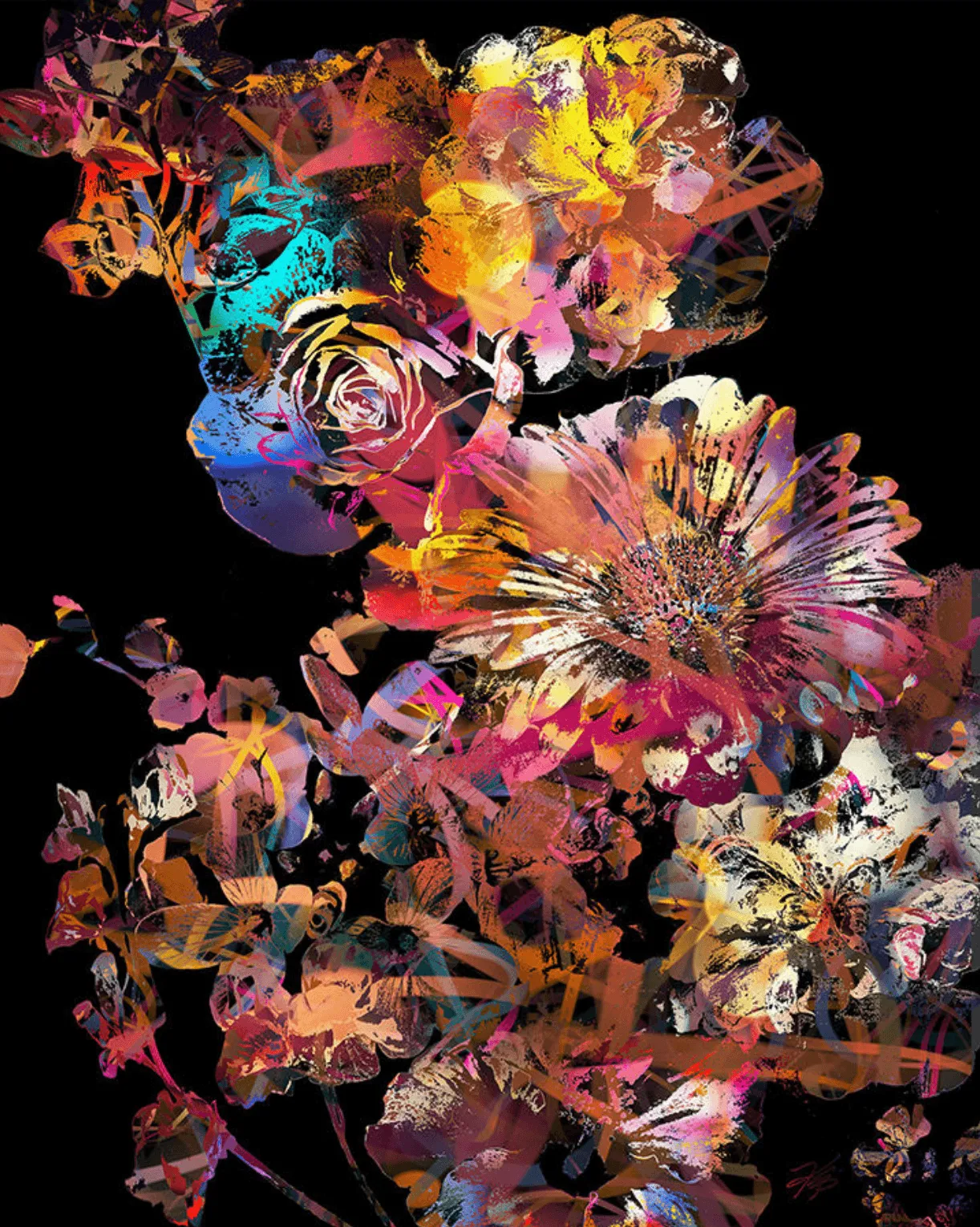 Abursting Floral I