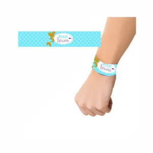 Aqua Mermaid Theme Wrist Bands - Pack of 10
