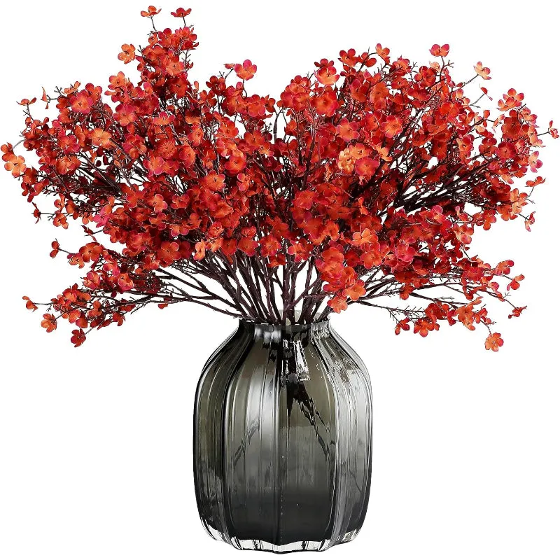 Artificial Baby’s Breath Flowers Faux Floral Stems For Decor