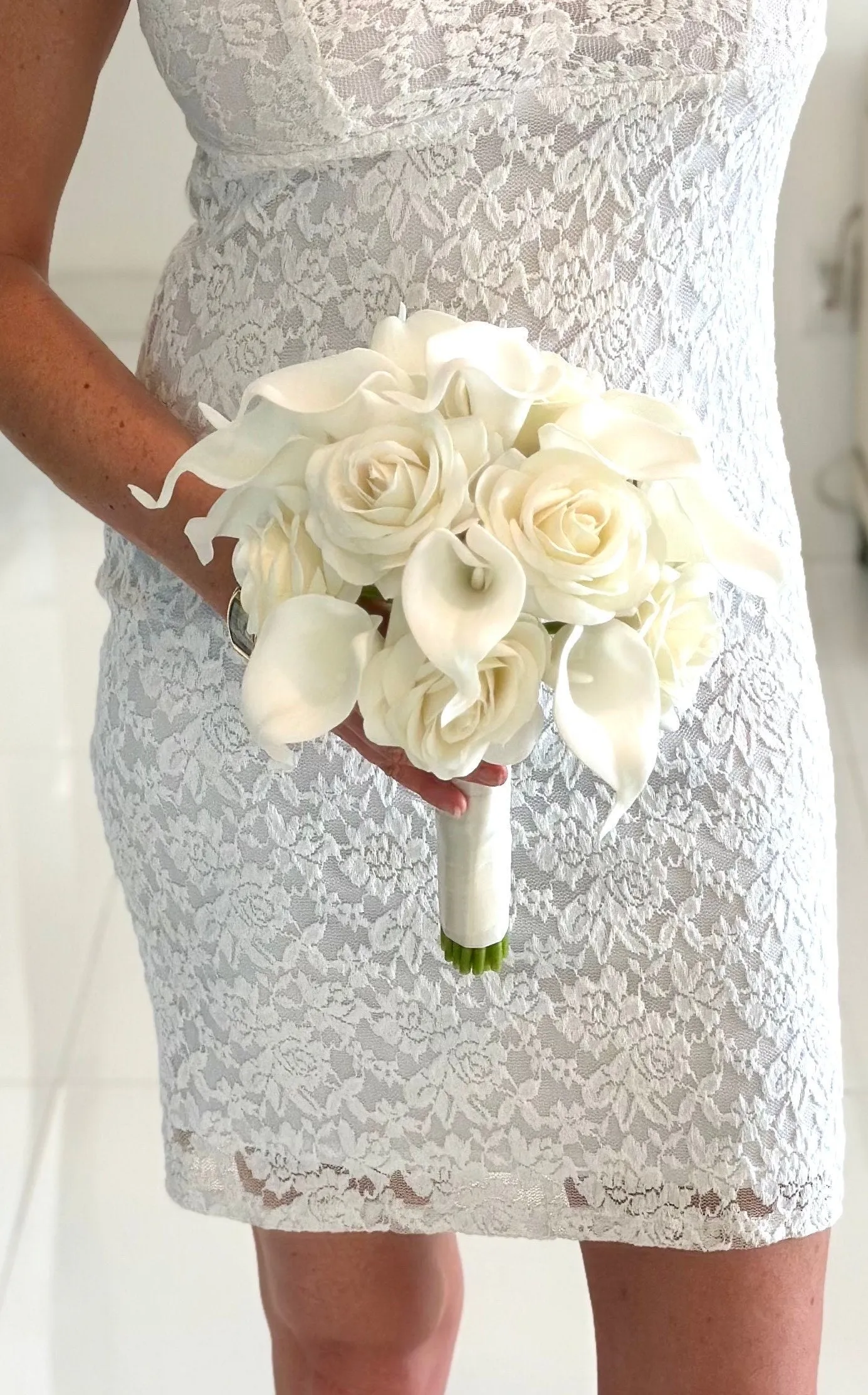 Artificial Calla Lily and Rose Package, High Quality Artificial