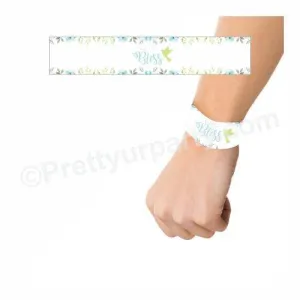 Baptism Blue Theme Wrist Bands - Pack of 10