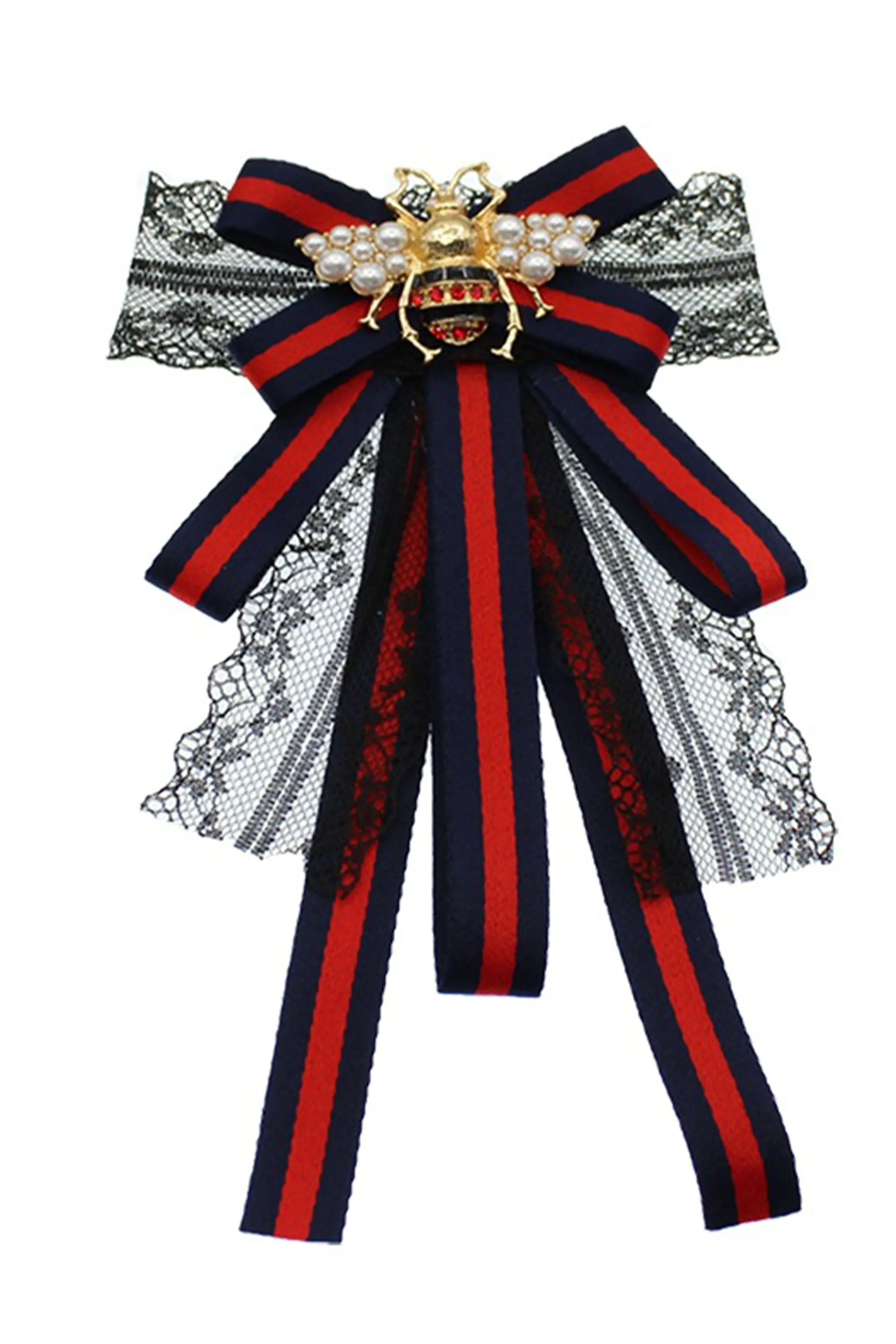 Bee Bow Lace Brooches PA3319