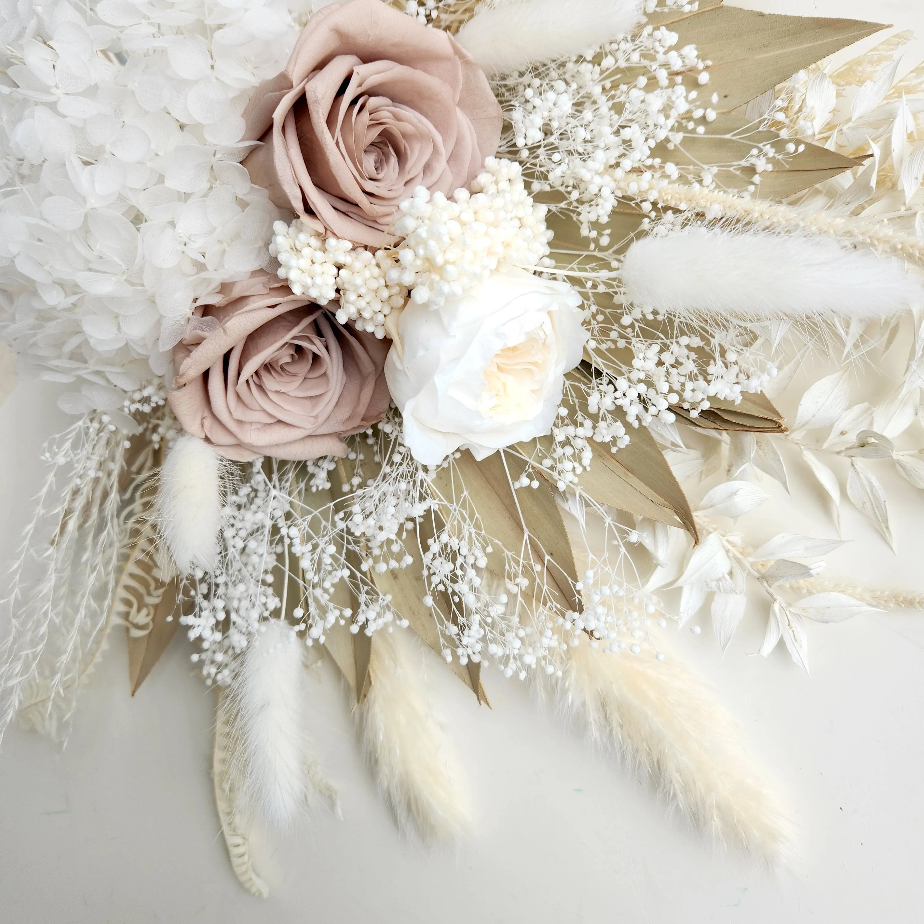 Beige Boho Dried Flower Bouquet