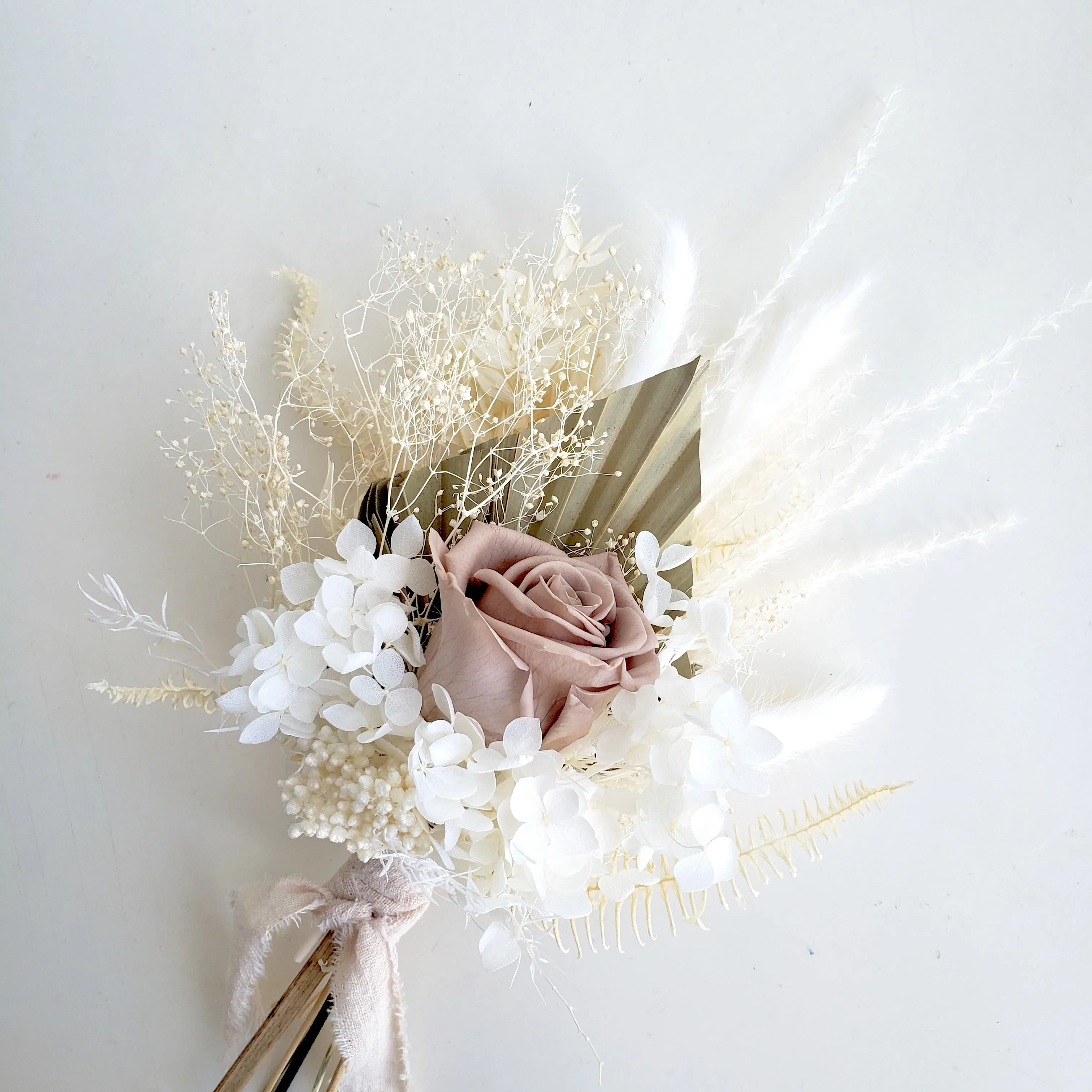 Beige Boho Dried Flower Bouquet