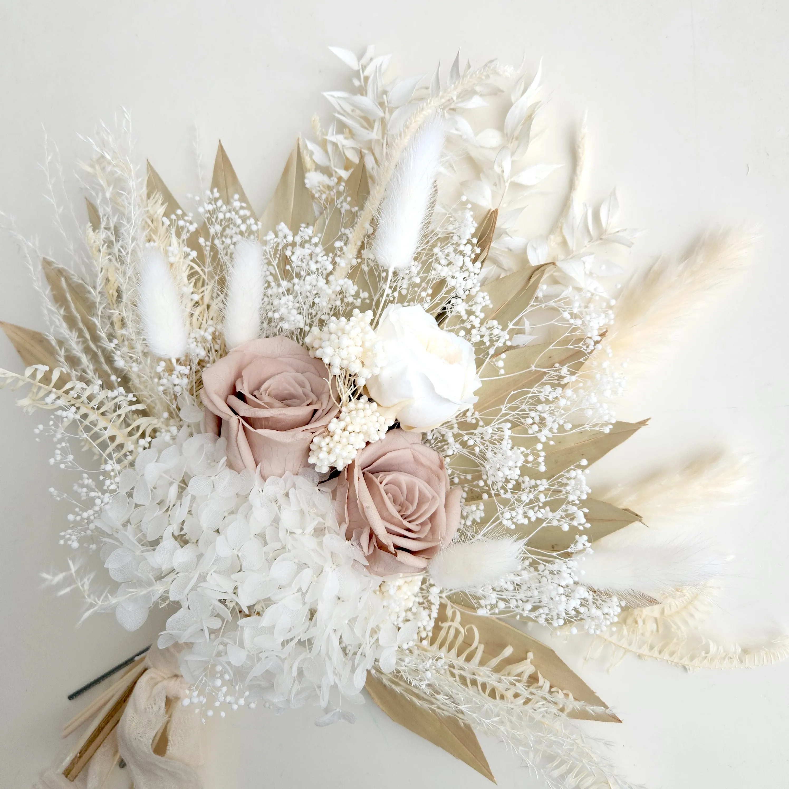 Beige Boho Dried Flower Bouquet