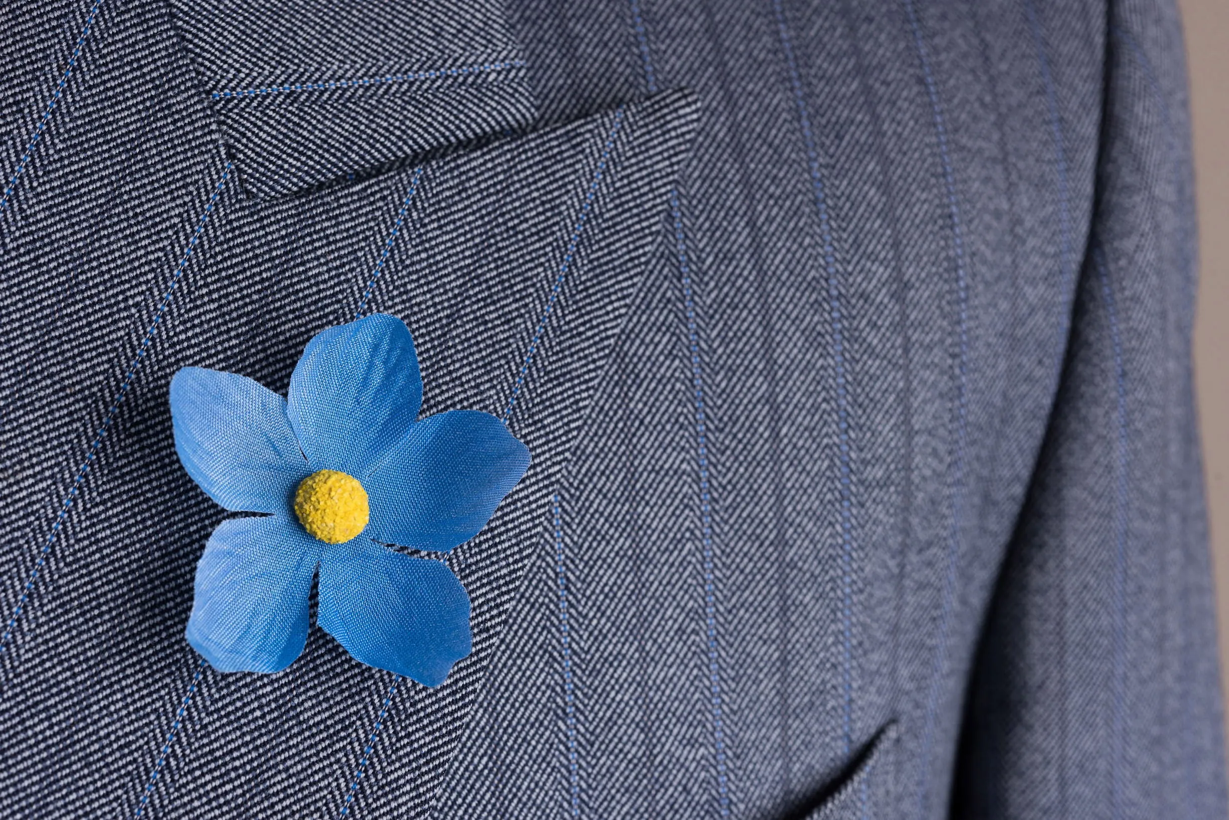 Blue Forget-Me-Not Boutonnière Flower