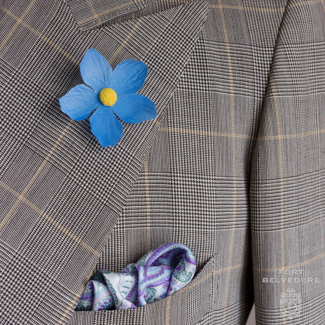 Blue Forget-Me-Not Boutonnière Flower