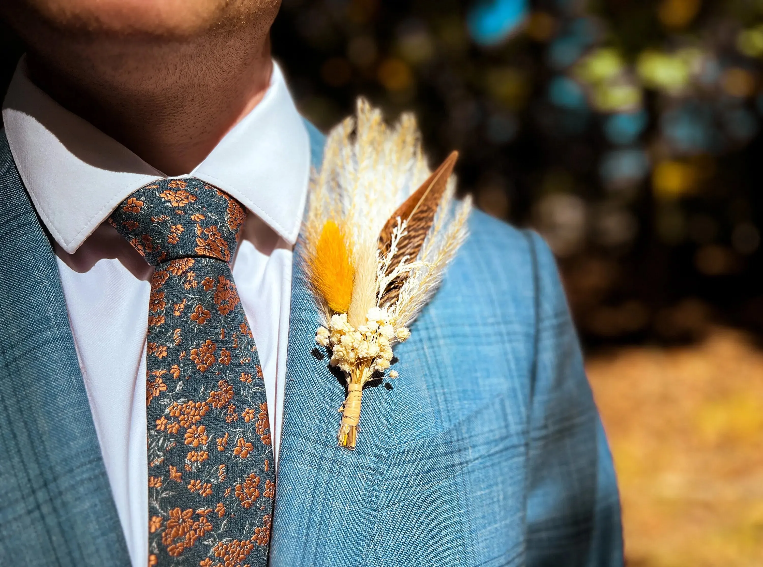 Boutonniere - Mustard Yellow
