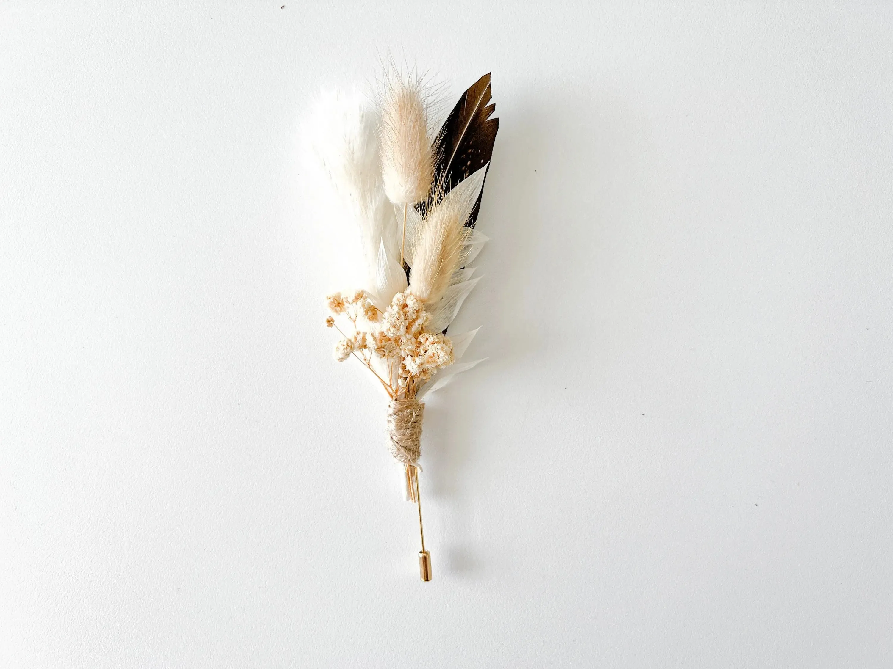 Boutonniere - Rustic Neutral