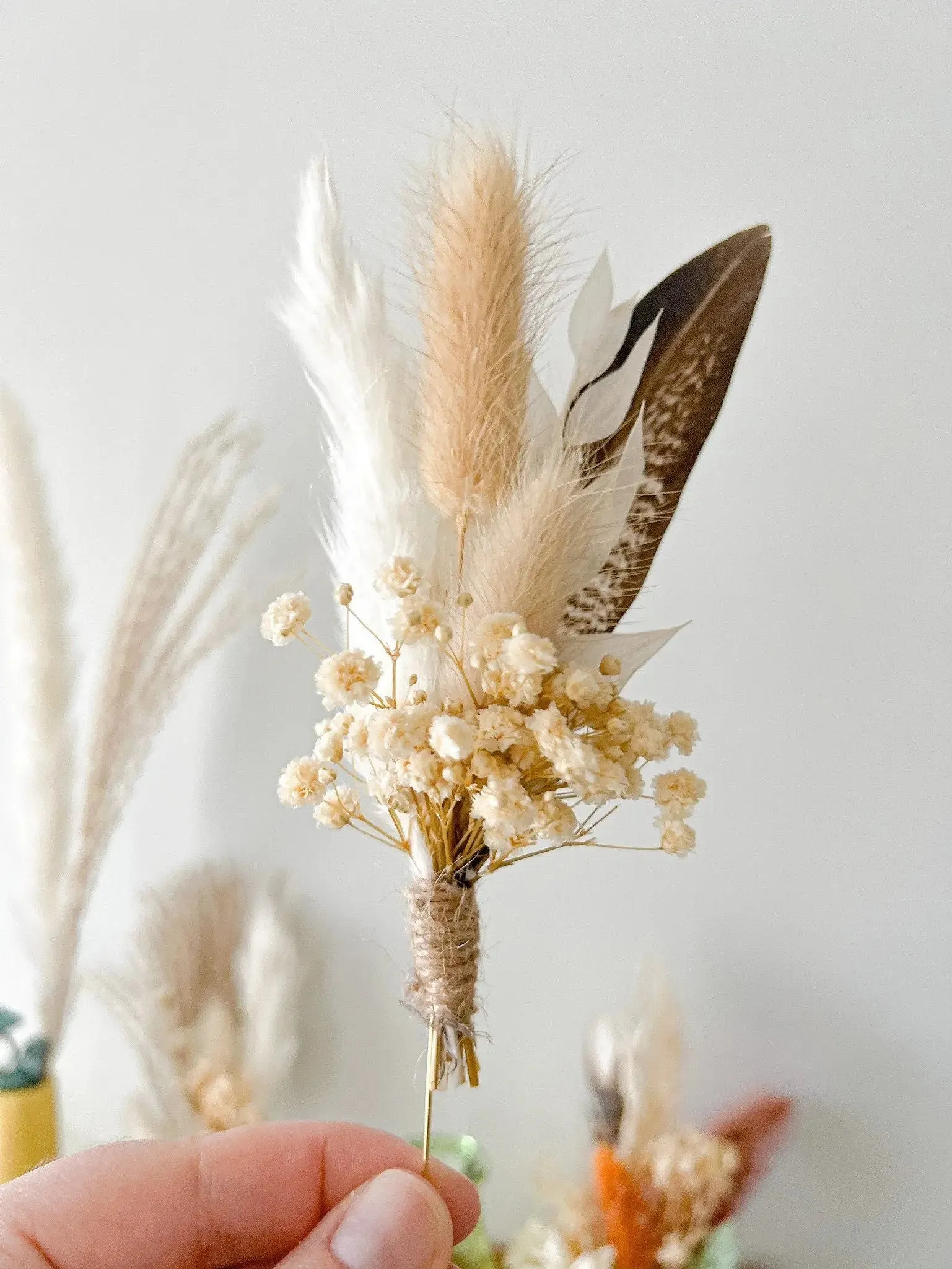 Boutonniere - Rustic Neutral
