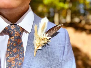Boutonniere - Rustic Neutral