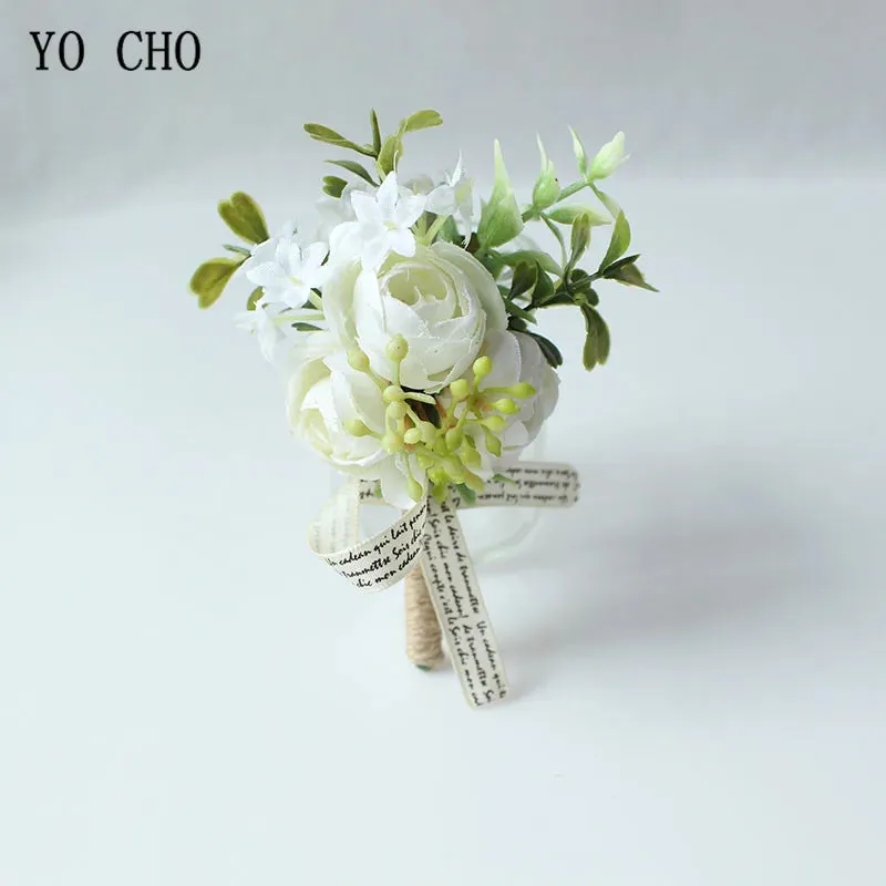 Boutonnieres Buttonhole Rose Brooch & Wedding Corsages