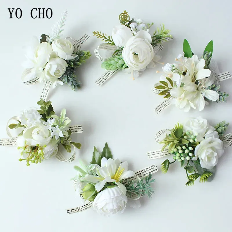 Boutonnieres Buttonhole Rose Brooch & Wedding Corsages