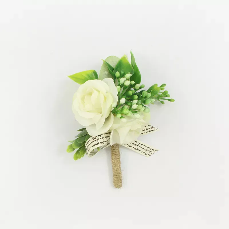 Boutonnieres Buttonhole Rose Brooch & Wedding Corsages