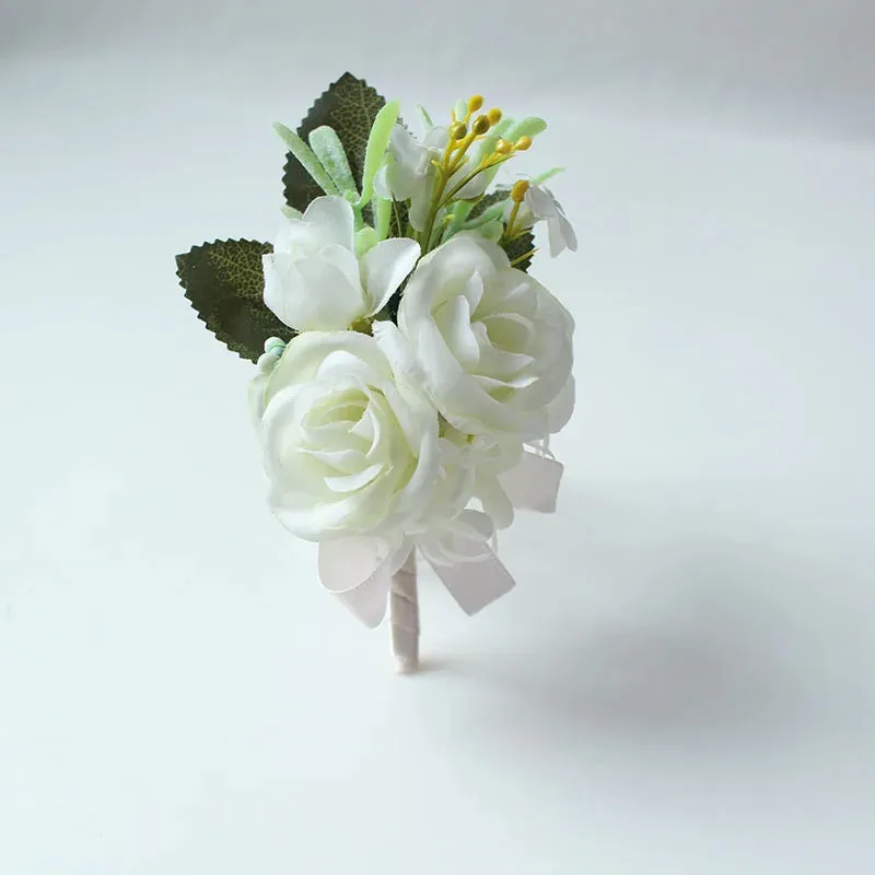 Boutonnieres Buttonhole Rose Brooch & Wedding Corsages