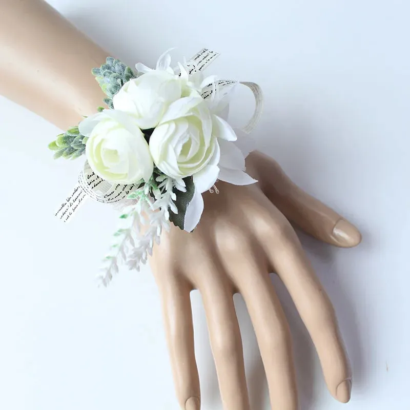 Boutonnieres Buttonhole Rose Brooch & Wedding Corsages