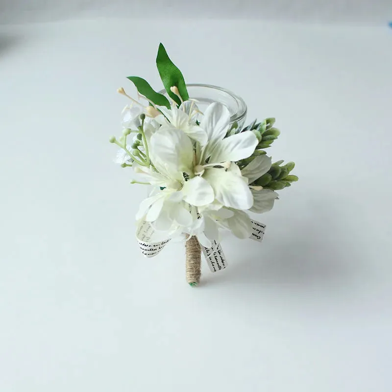 Boutonnieres Buttonhole Rose Brooch & Wedding Corsages