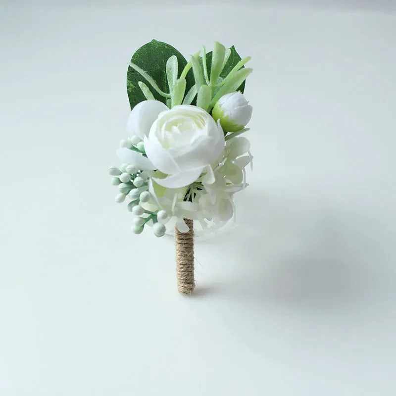 Boutonnieres Buttonhole Rose Brooch & Wedding Corsages