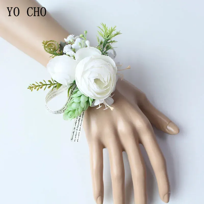 Boutonnieres Buttonhole Rose Brooch & Wedding Corsages