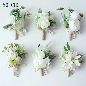 Boutonnieres Buttonhole Rose Brooch & Wedding Corsages