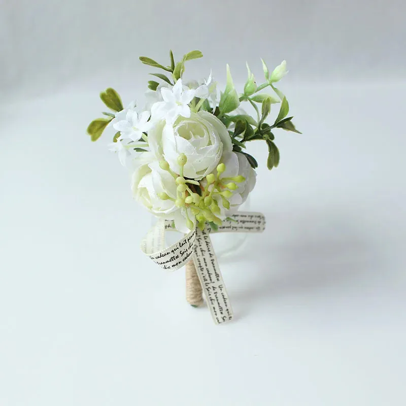 Boutonnieres Buttonhole Rose Brooch & Wedding Corsages