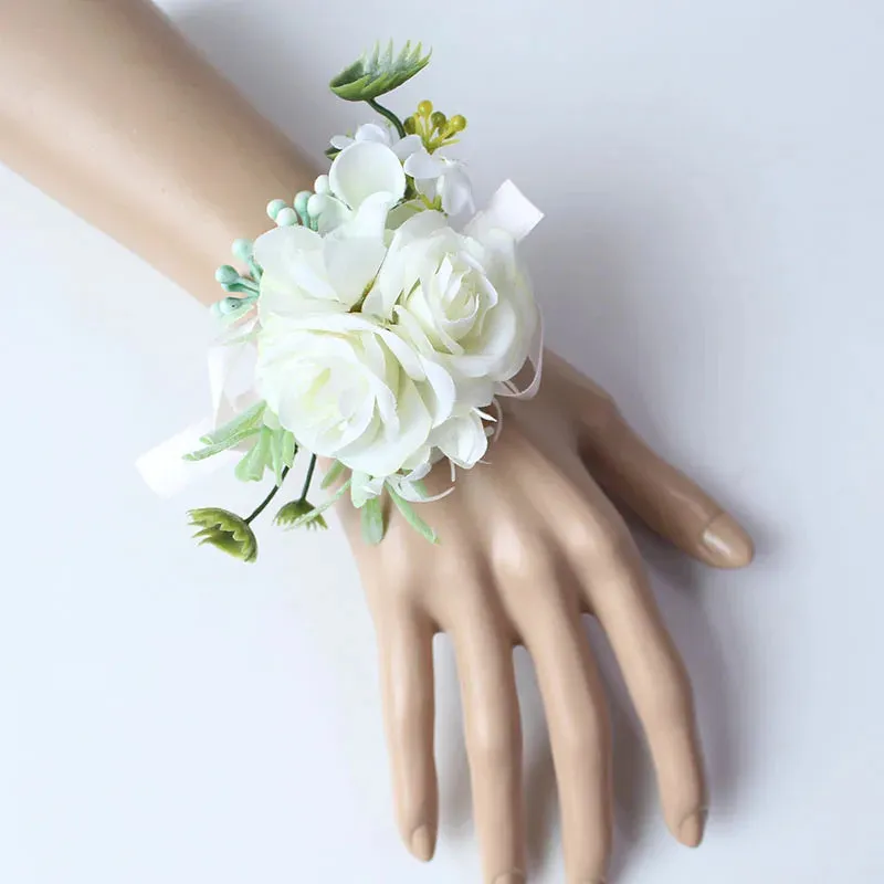 Boutonnieres Buttonhole Rose Brooch & Wedding Corsages