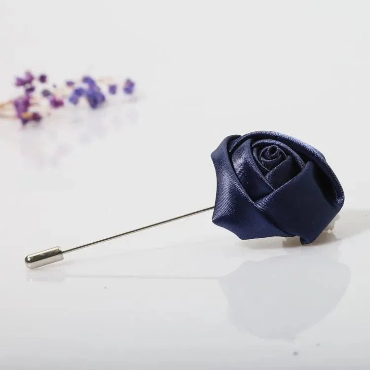 Boutonnieres Corsage Mensuit Men Buttonhole Unique Ribbon Brooch Pins Wedding Roses Accessories Flower for Lapel Excellent Groom Marriage