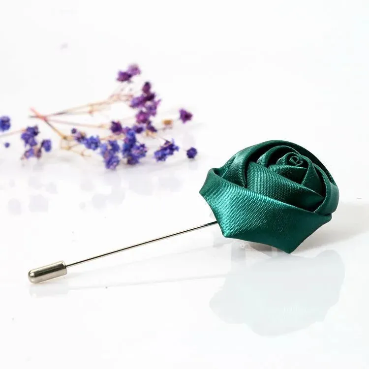 Boutonnieres Corsage Mensuit Men Buttonhole Unique Ribbon Brooch Pins Wedding Roses Accessories Flower for Lapel Excellent Groom Marriage