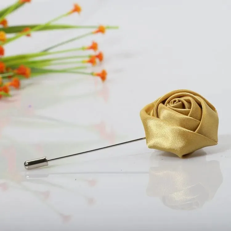 Boutonnieres Corsage Mensuit Men Buttonhole Unique Ribbon Brooch Pins Wedding Roses Accessories Flower for Lapel Excellent Groom Marriage