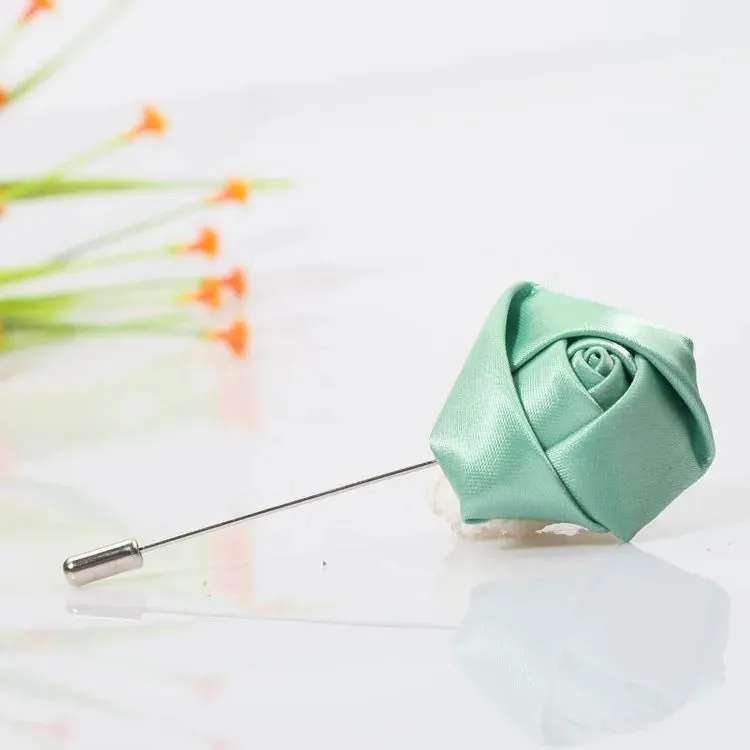Boutonnieres Corsage Mensuit Men Buttonhole Unique Ribbon Brooch Pins Wedding Roses Accessories Flower for Lapel Excellent Groom Marriage