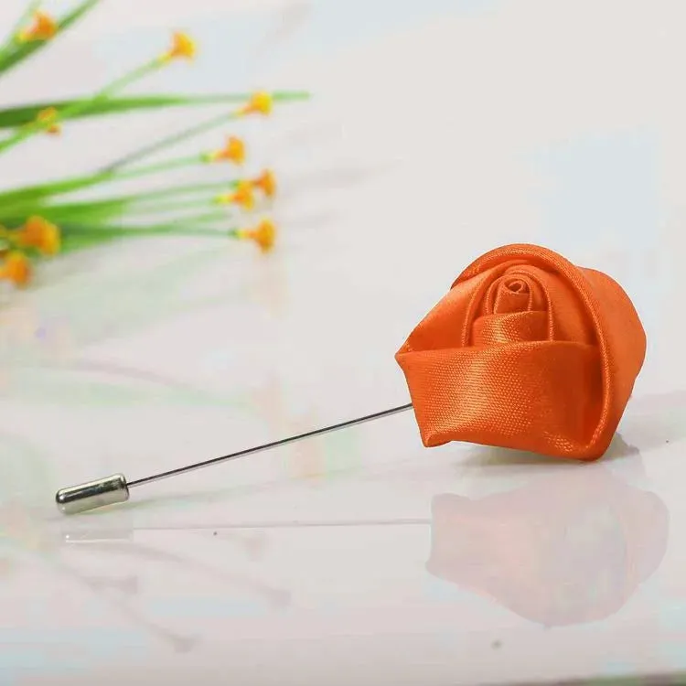 Boutonnieres Corsage Mensuit Men Buttonhole Unique Ribbon Brooch Pins Wedding Roses Accessories Flower for Lapel Excellent Groom Marriage