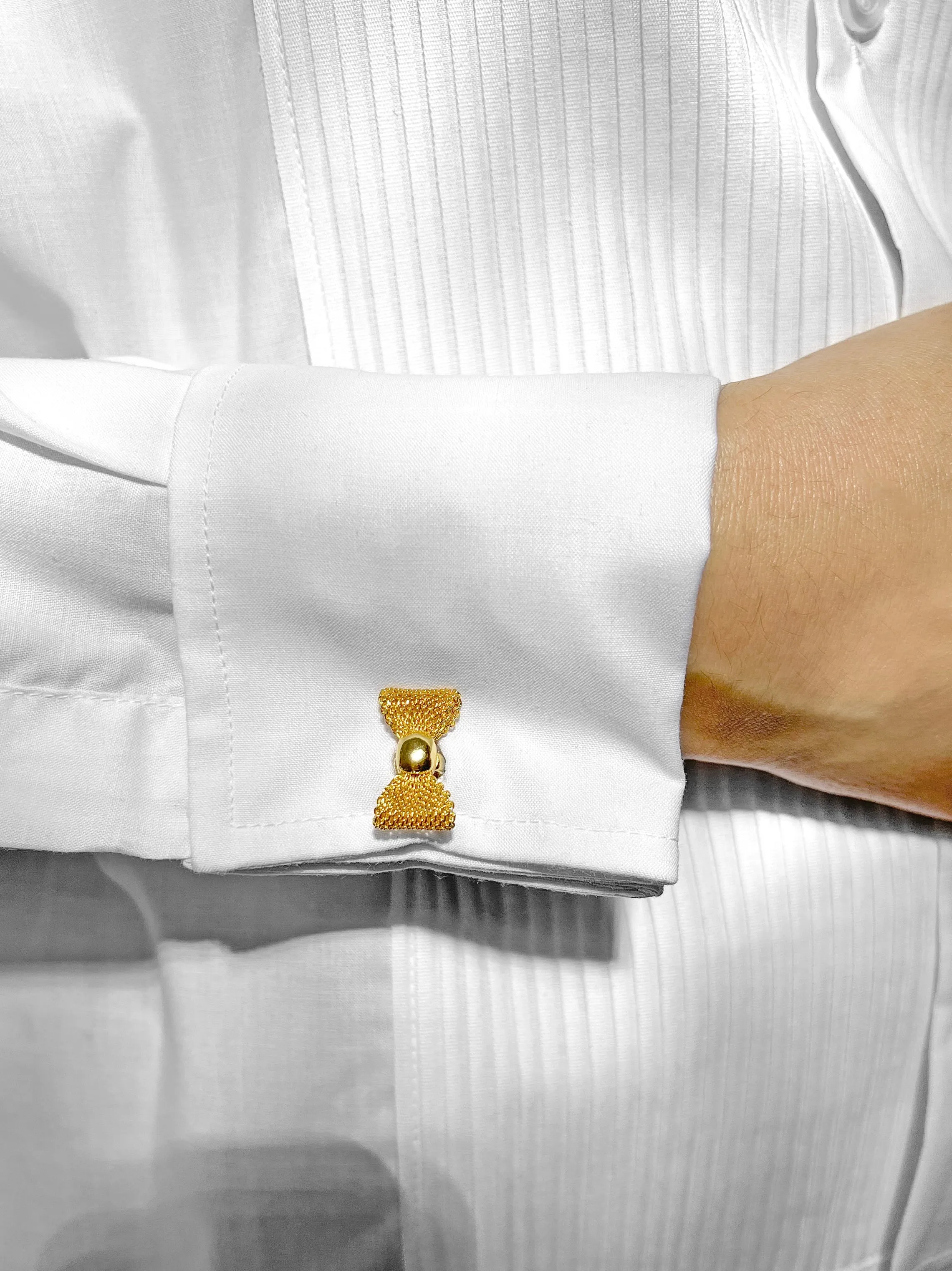 Bow Gold Cufflinks