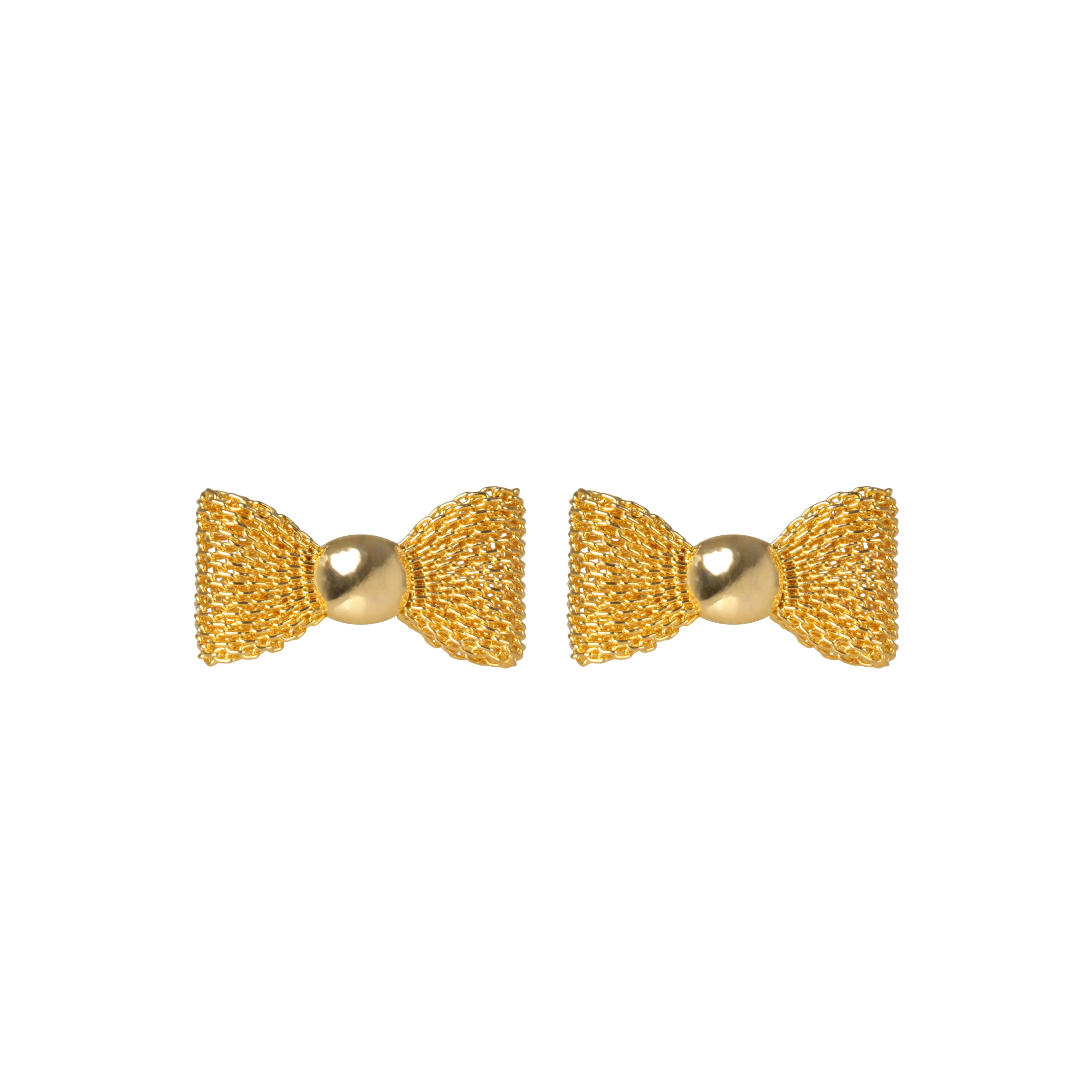 Bow Gold Cufflinks