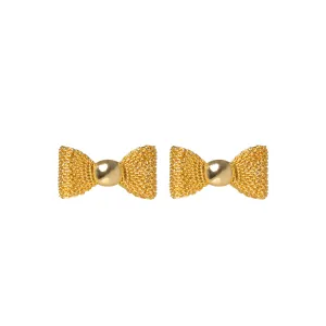 Bow Gold Cufflinks