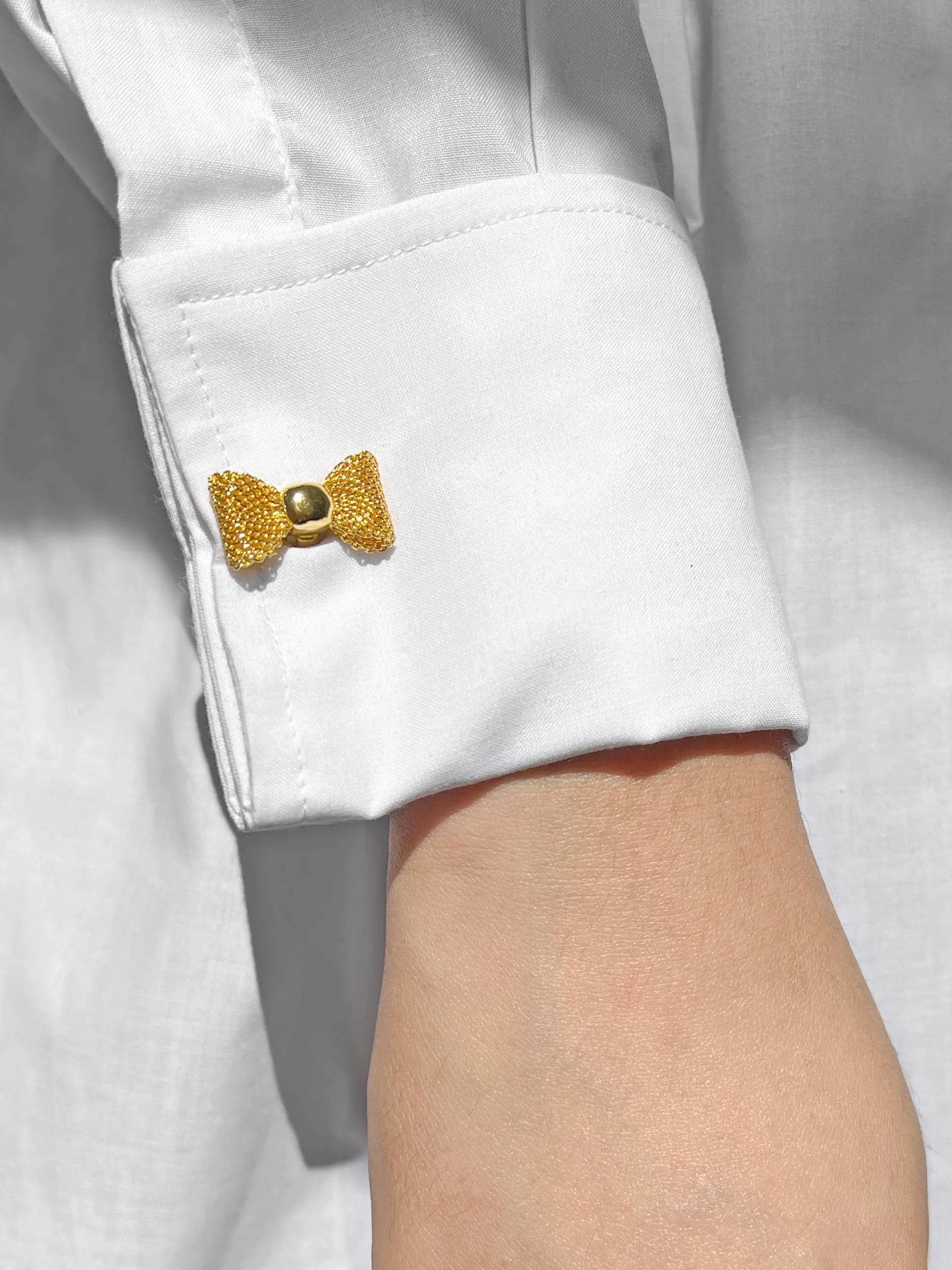 Bow Gold Cufflinks