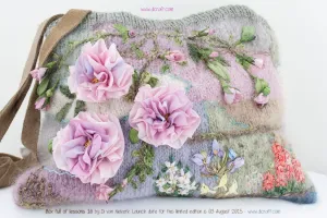 Box of Lessons 16 (Limited Edition) Knitted Handbag with Silk Ribbon Roses - Complete Kit