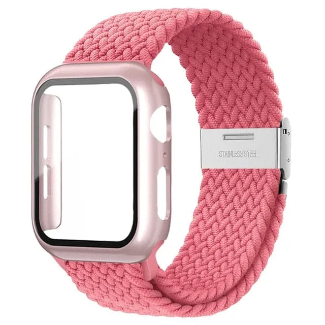 Braided Loop Watch Band With Case