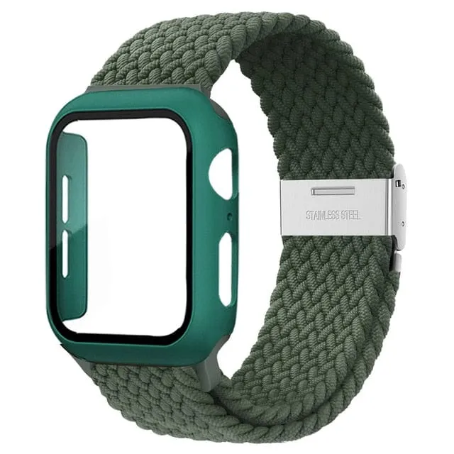 Braided Loop Watch Band With Case
