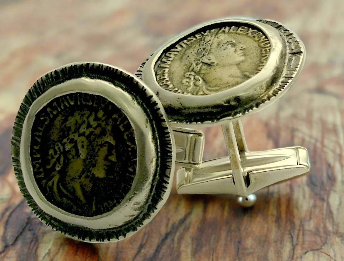 Bronze Sterling silver Men's Cufflinks - Escape.
