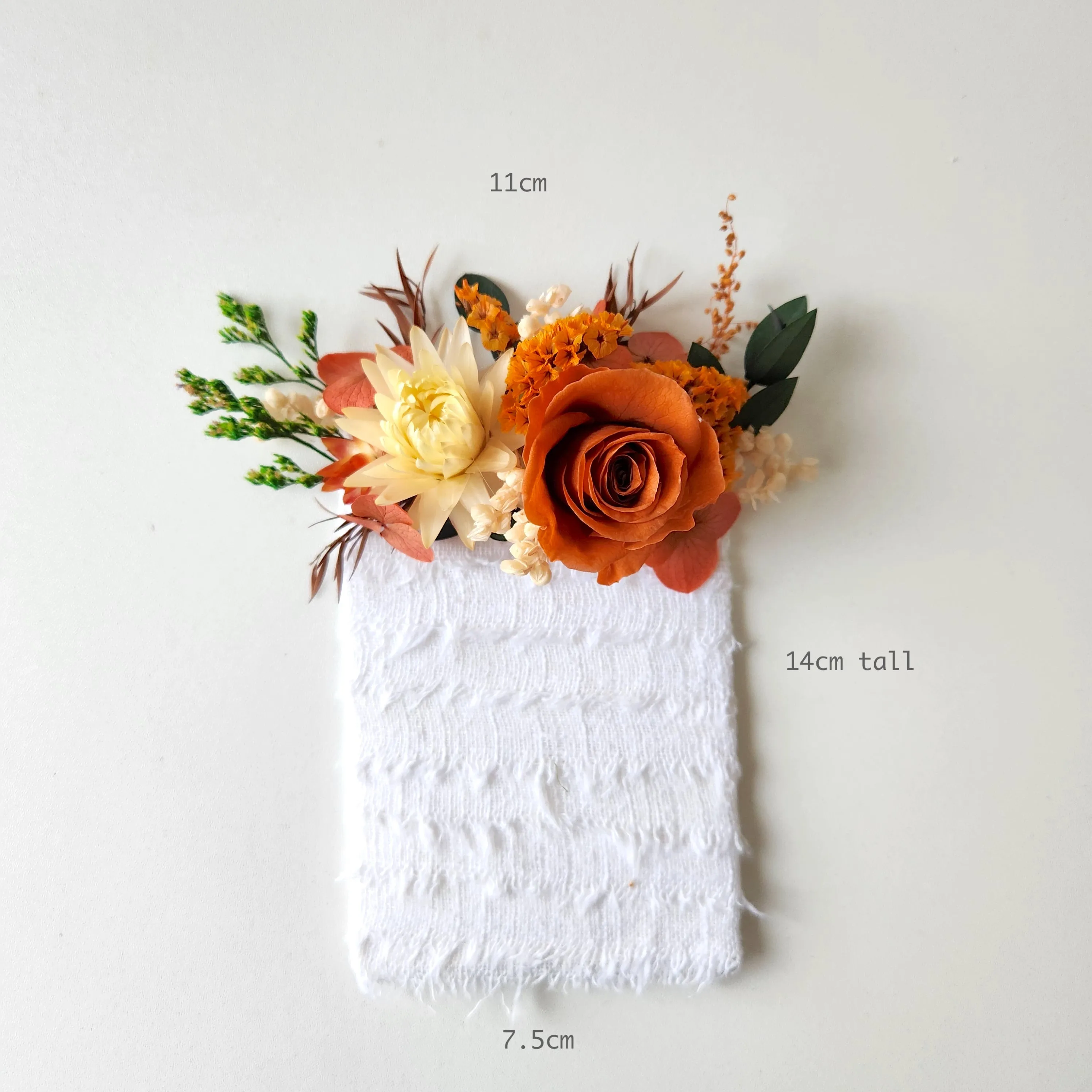 Brunt Orange Pocket Boutonnieres, Rustic Wedding Flower, Groom's Buttonhole