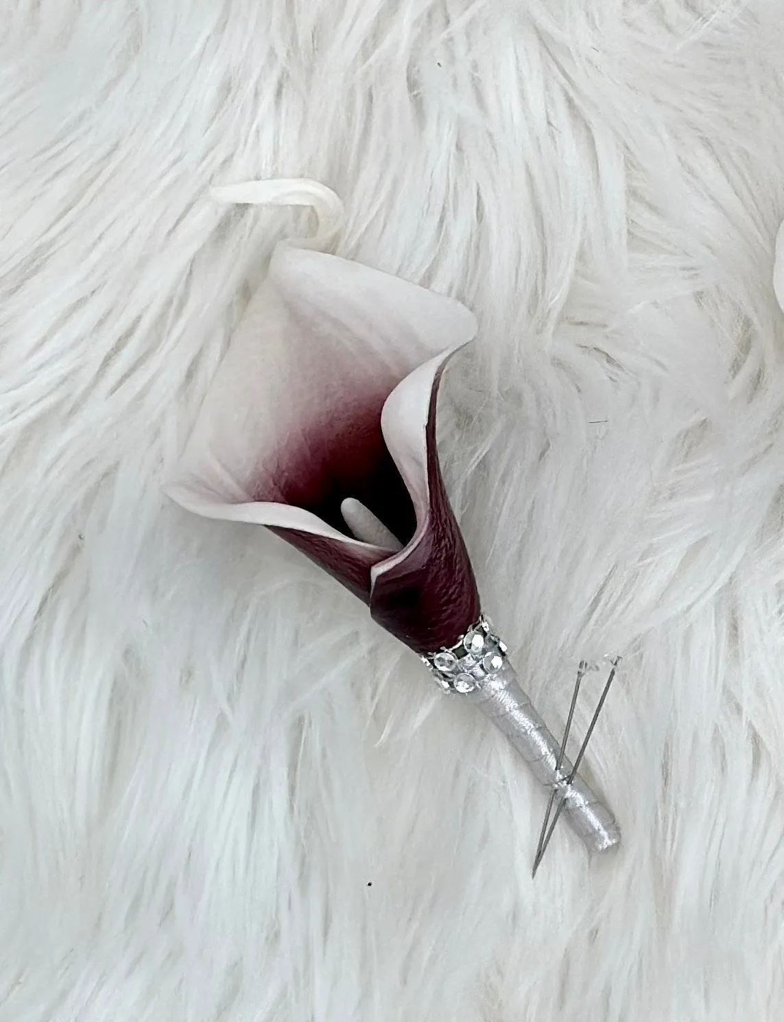 Burgundy and White Wedding Flower Package