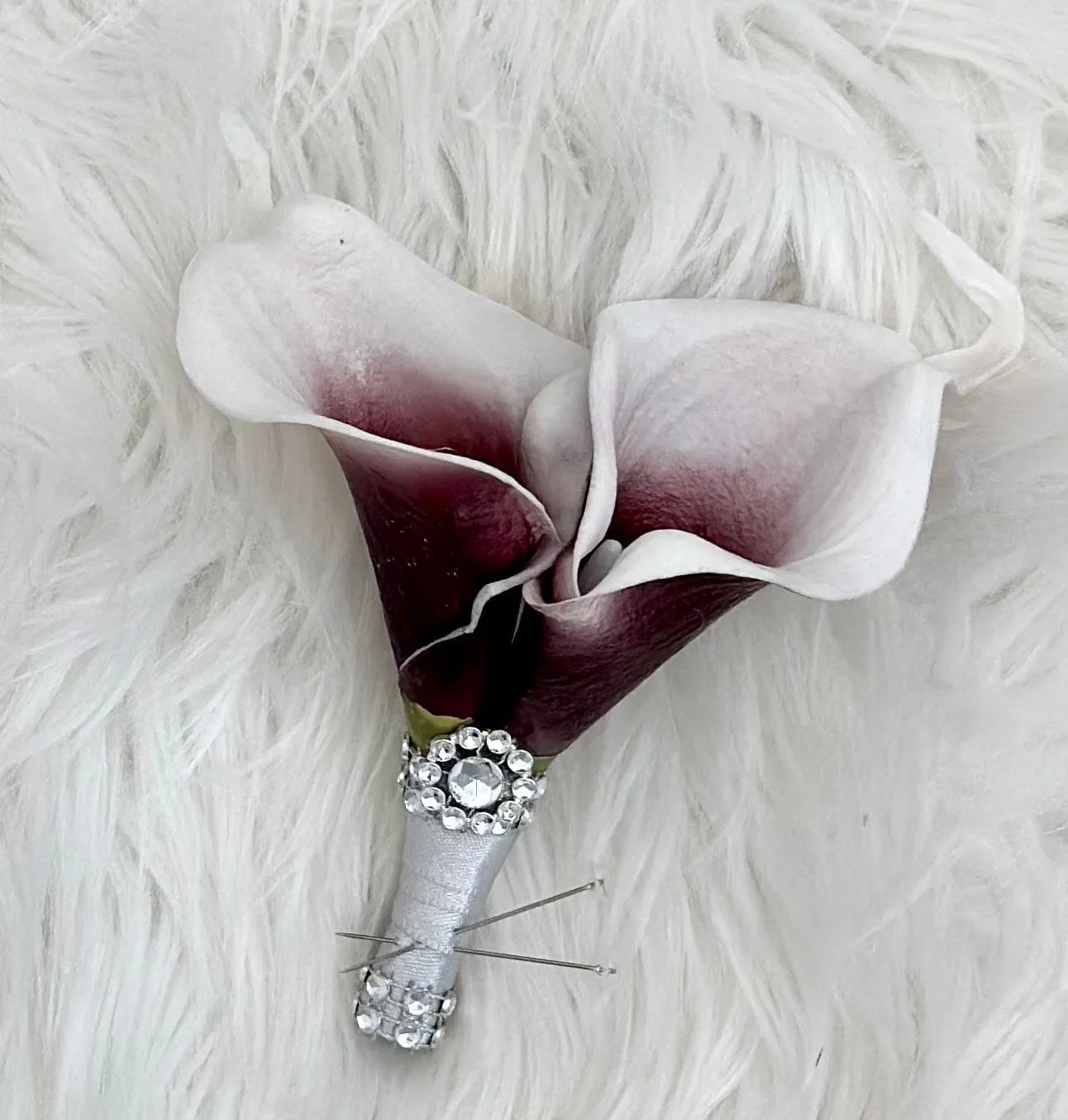 Burgundy and White Wedding Flower Package