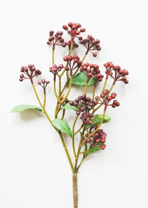Burgundy Artificial Plastic Berries
