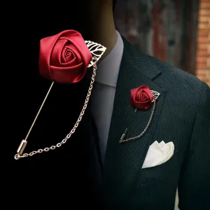 Burgundy Boutonnieres Wedding Accessories Groom